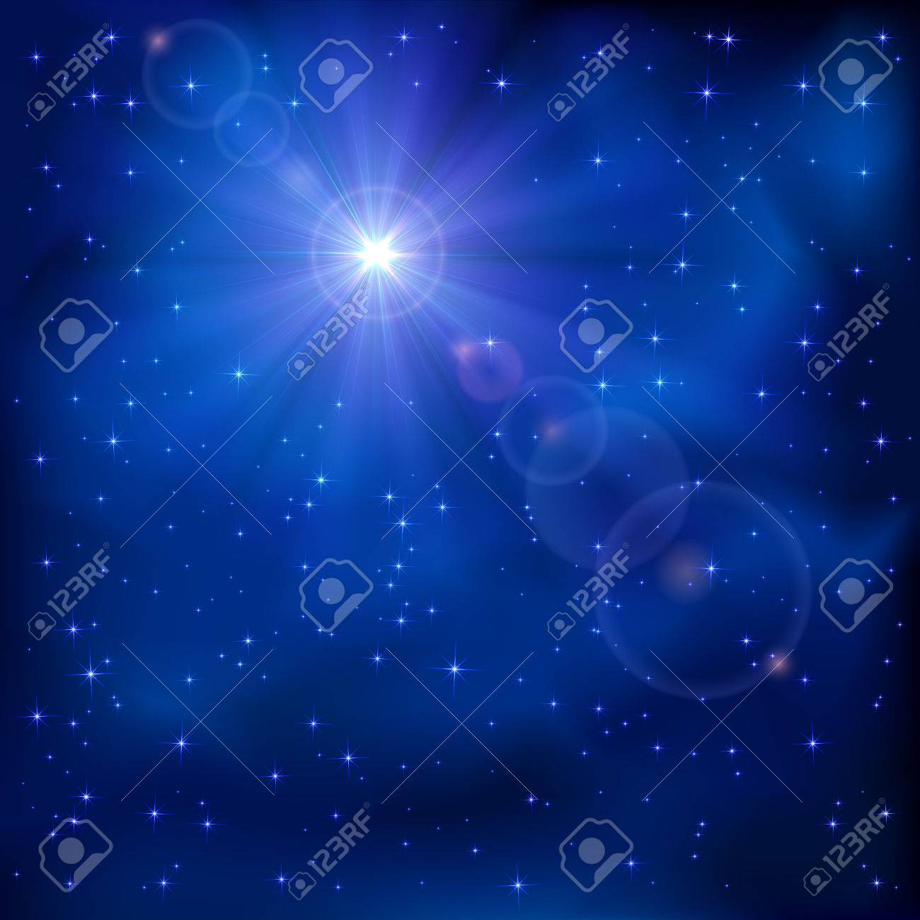 Estrellas brillantes en la oscuridad