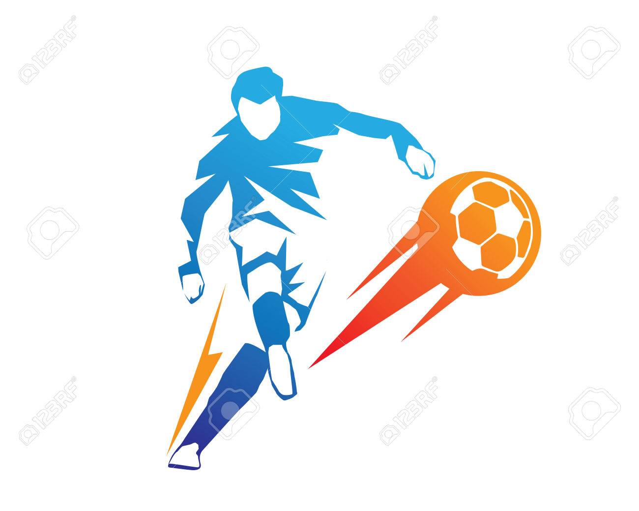 Jugador de fútbol emblema