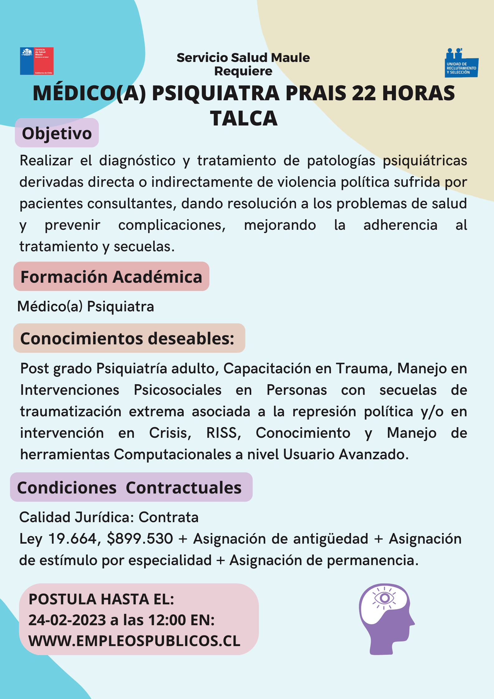 Requisitos académicos de psiquiatría