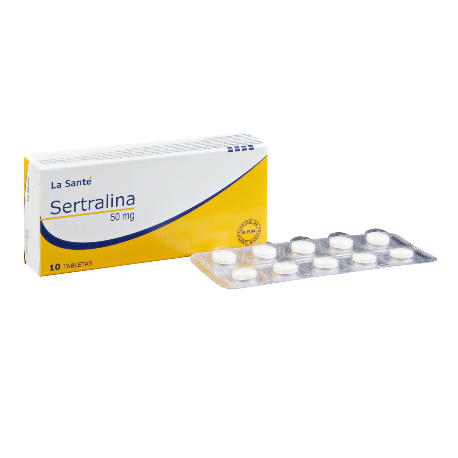 Sertralina de 50 mg en acción