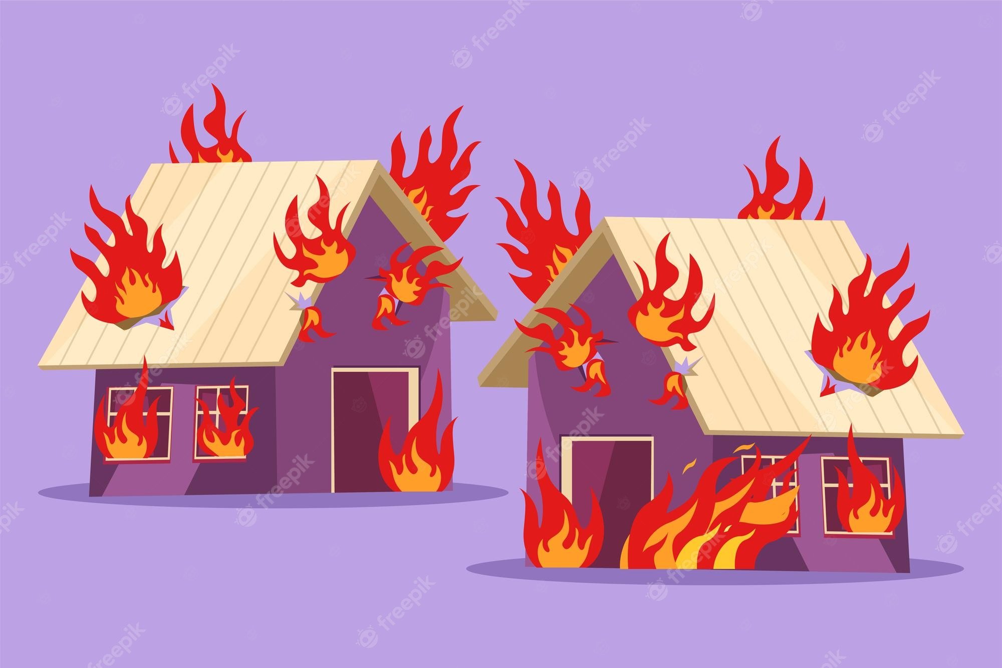 Casa en llamas o simbolismo