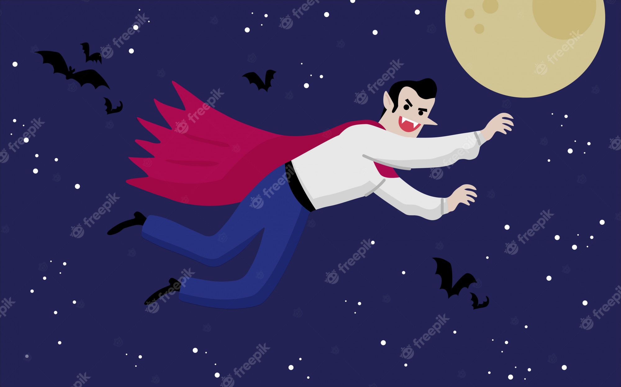 Vampiro volando de noche