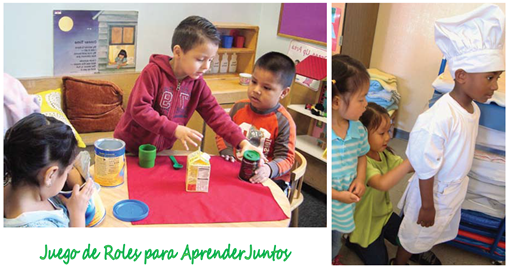 Niños jugando roles de otros