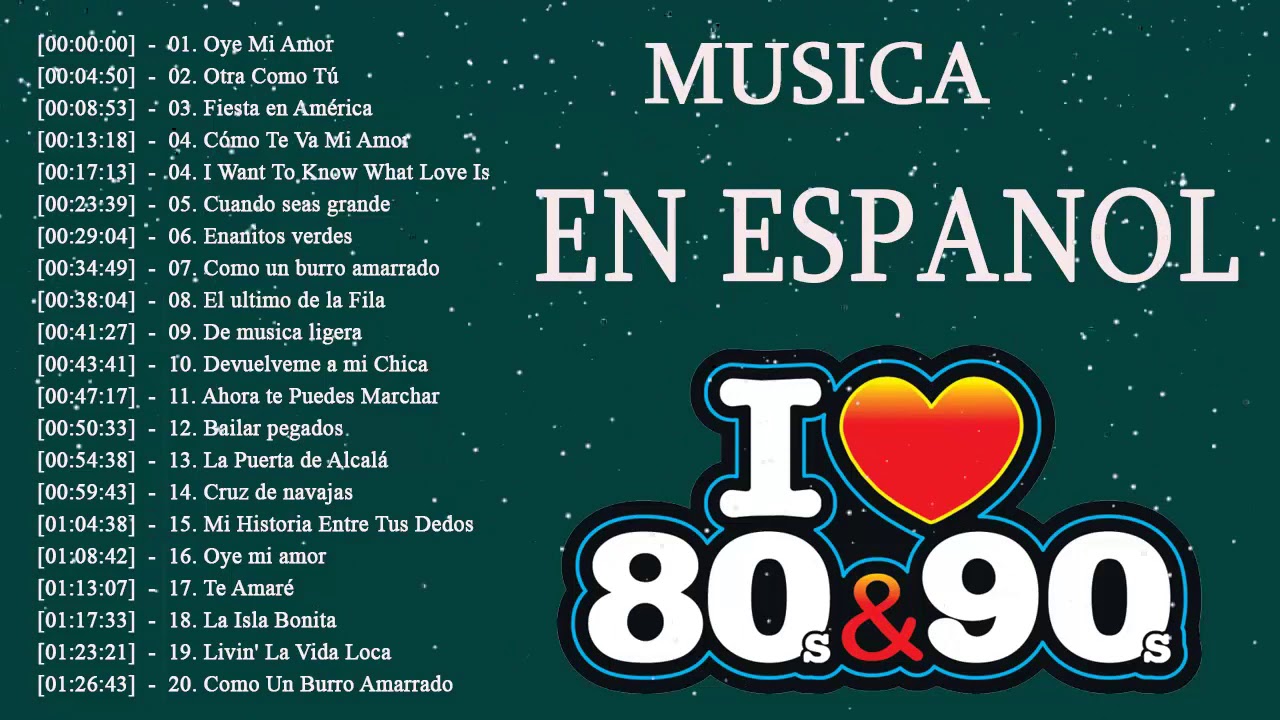 Canciones icónicas de los 80 y 90