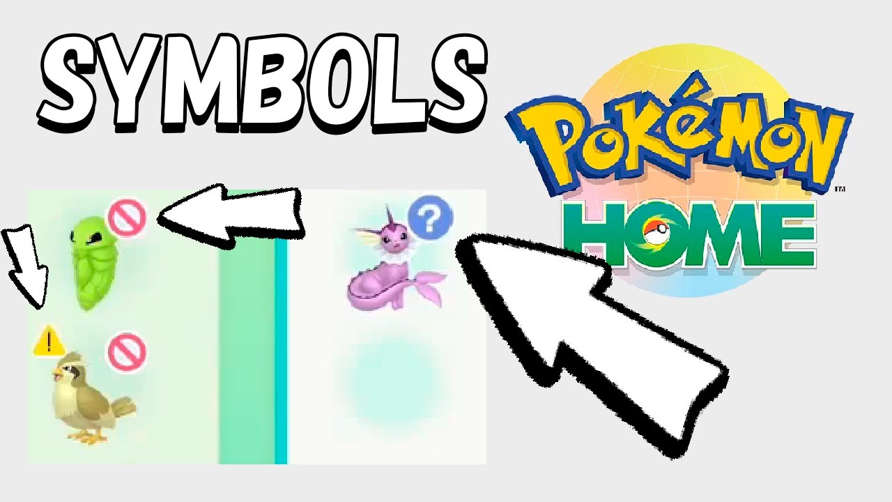 Símbolos en Pokémon Home