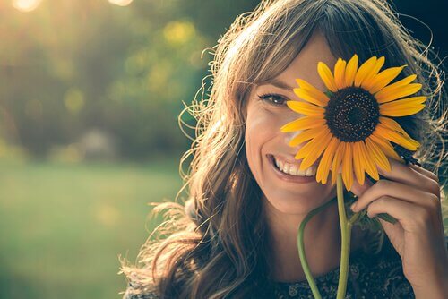 Sonrisa y felicidad