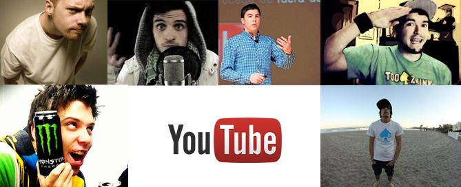 Youtubers en diferentes temas